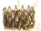 Grey Poliedri Murano Glass Chandeliers, Set of 2 3