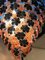 Contemporary Black & Orange Flower Murano Glass Chandelier, Set of 2 9