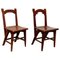 Catalan Modernist Wooden Chairs, 1920, Set of 2 1