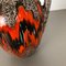 Large Multi-Color Pottery Fat Lava 414-38 Floor Vase from Scheurich, 1970s, Image 6