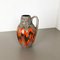 Large Multi-Color Pottery Fat Lava 414-38 Floor Vase from Scheurich, 1970s 2