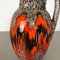 Large Multi-Color Pottery Fat Lava 414-38 Floor Vase from Scheurich, 1970s 5
