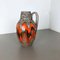 Large Multi-Color Pottery Fat Lava 414-38 Floor Vase from Scheurich, 1970s 3