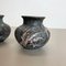 Fat Lava Abstract Pottery Vases by Ruscha, Germany, 1960s, Set of 2, Image 5