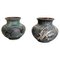 Fat Lava Abstract Pottery Vases by Ruscha, Germany, 1960s, Set of 2 1