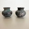 Fat Lava Abstract Pottery Vases by Ruscha, Germany, 1960s, Set of 2 2