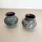 Fat Lava Abstract Pottery Vases by Ruscha, Germany, 1960s, Set of 2, Image 3