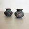 Fat Lava Abstract Pottery Vases by Ruscha, Germany, 1960s, Set of 2 4