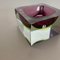 Murano Glass Sommerso Ashtray by Flavio Poli, Italy, 1970s 12