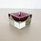 Murano Glass Sommerso Ashtray by Flavio Poli, Italy, 1970s 6