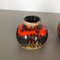 Vases Fat Lava en Poterie Multicolore de Scheurich, Allemagne, 1970s, Set de 2 7