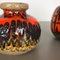 Vasi Fat Lava in ceramica multicolore di Scheurich, Germania, anni '70, set di 2, Immagine 8