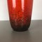Große mehrfarbige Super Fat Lava 517-45 Keramikvase von Scheurich WGP, 1970er 5
