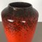 Große mehrfarbige Super Fat Lava 517-45 Keramikvase von Scheurich WGP, 1970er 8