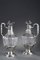 19th Century Silver & Crystal Engraved Ewer, Set of 2 4