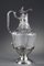 19th Century Silver & Crystal Engraved Ewer, Set of 2 5