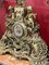 Französische Kronleuchter aus vergoldeter Bronze und Uhrengarnitur, 19. Jh. 12
