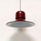 Italian Space Age Burgundy Pendant Light by Joe Colombo for Stilnovo, 1974, Image 3