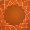 Danish Space Age Brown, Orange & White Canvas by Verner Panton, 1970s, Image 4