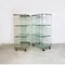 Italian Modern Glass Exhibitor Bookcase on Wheels by Gallotti & Radice, 1970s, Image 5