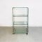 Italian Modern Glass Exhibitor Bookcase on Wheels by Gallotti & Radice, 1970s 6