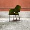 Mid-Century Italian Steel & Green Velvet Armchairs, 1960s, Set of 2, Image 4