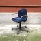 Mid-Century Italian Modern Blue Plastic Swivel Chair, 1970s 2