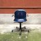 Mid-Century Italian Modern Blue Plastic Swivel Chair, 1970s 3