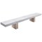 Span Outdoor Bench in Bianco Carrara and Avana by John Pawson for Salvatori 2