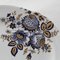 Plateau Oval 36cm Doré Rose et Bleu de Stella Fatucchi Art Porcelain 2