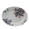 Rose Gold & Blue 36cm Oval Tray from Stella Fatucchi Art Porcelain 1
