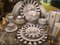 Africa Nera Plates from Stella Fatucchi Art Porcelain, Set of 4, Image 3