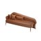 Bhutan Brown Leather Daybed by Javier Gomez 1
