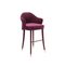 Bhutan Bordeaux Velvet Bar Stool by Javier Gomez, Image 1