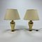 Massive Hollywood Regency Brass Table Lamps, 1970s, Set of 2, Image 1