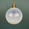 Lampe à Suspension Sphère Vintage en Verre de Murano Bleu, Italie, 1960s 11
