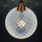 Vintage Blue Murano Sphere Ball Pendant Lamp, Italy, 1960s 2