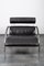 Black Leather Zyklus Armchair by Peter Maly for COR 8