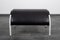 Black Leather Zyklus Stool by Peter Maly for COR 4