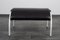 Black Leather Zyklus Stool by Peter Maly for COR 6