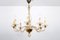 French Smoked Glass Chandelier 1