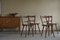 Mid-Century French Primitive Dining Chairs, 1950s, Set of 4, Image 3