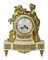 19th Century French Gilded Bronze & Marble Mantel Clock, Image 1