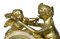 Französische Kaminuhr aus vergoldeter Bronze & Marmor, 19. Jh 7