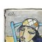 Glazed Ceramic Il Secco Tiles by Bruno Paoli, 1950s, Set of 2 14