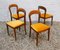 Walnut Chairs, 1950s, Set of 4 11