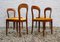 Chaises en Noyer, 1950s, Set de 4 3