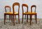 Walnut Chairs, 1950s, Set of 4 3
