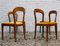 Walnut Chairs, 1950s, Set of 4 6