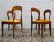 Walnut Chairs, 1950s, Set of 4, Image 6